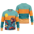 Monkey Gentleman Sunset Coast Hawaiian Golf Shirt, Men's Golf Shirt, Polo Shirts For Men