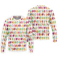 Colorful Ice Cream Pattern Golf Polo Shirt, Men's Golf Shirt, Golf Apparel For Men