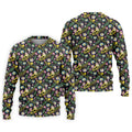 Trombones Floral Tropical Vibe Golf Tops For Men, Polo Shirts For Men, Golf Shirts For Men