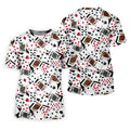 Playing Cards Poker Pattern Hawaiian Golf Shirt, Golf Polo For Women, Women’s Golf Apparel