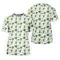 Three Leaf Clover Golf And Beer St Patrick's Day White Golf Shirt, Women's Golf Shirts, Ladies Golf Polos