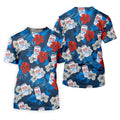 Fore Right Cold As Slice Golf And Beer Tropical Floral Golf Shirt For Women, Ladies Golf Shirts