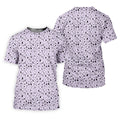 Light Purple Beer Brewing Icons Pattern Polo Shirt, Women’s Golf Apparel, Performance Golf Shirt