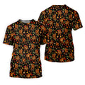 Autumn Bigfoot Forest Pattern Polo Shirt, Mens Golf Apparel, Hawaiian Golf Shirt, Printed Golf Shirts