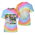 I Do Not Like Cancer Tie Dye Polo Shirt, Golf Polo Shirts For Men, Mens Golf Apparel