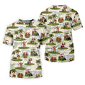 Santa Claus Golf Christmas Pattern Polo Shirt, Womens Golf Polo, Christmas Golf Shirt
