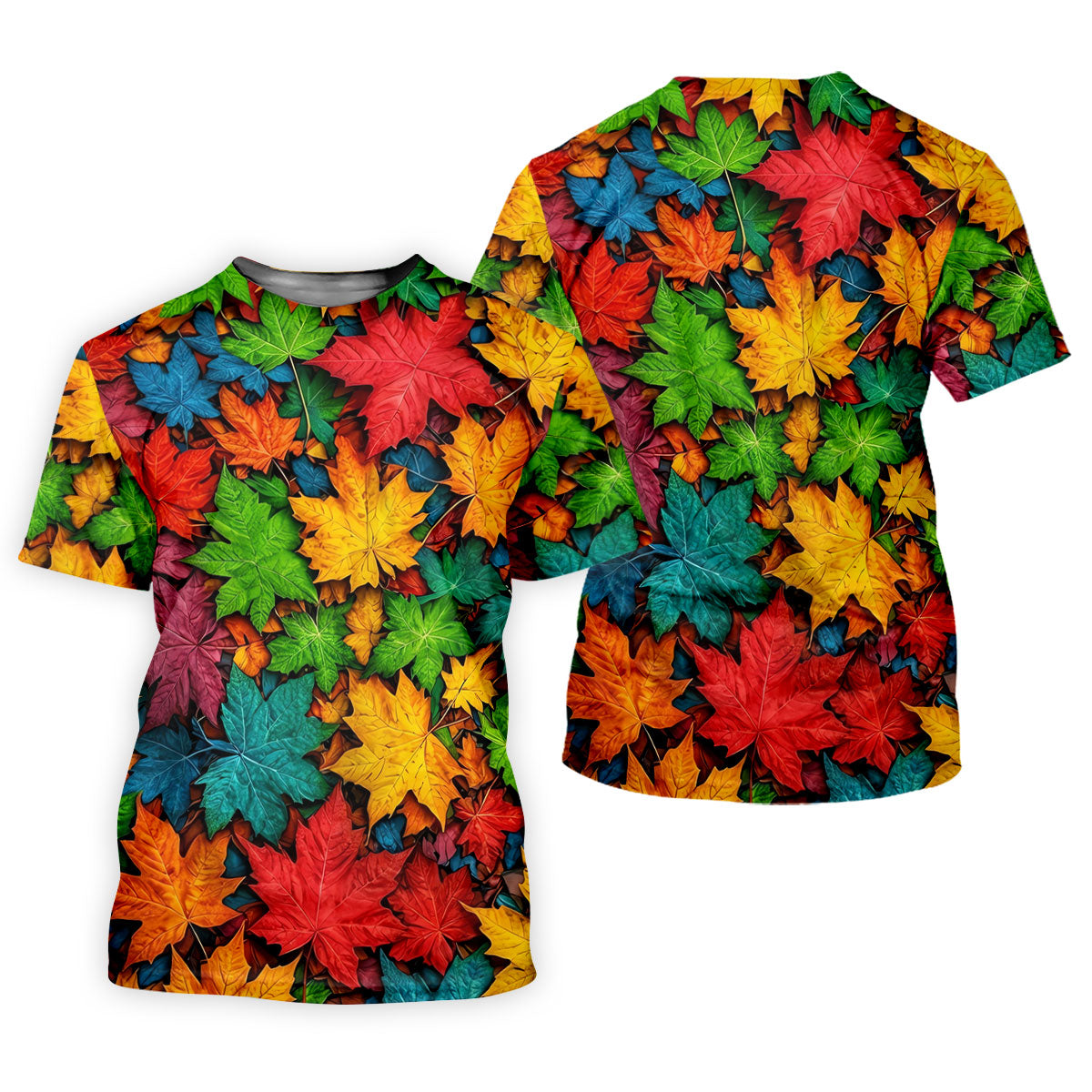 Vibrant Maple Leaf Autumn Forest Hawaiian Golf Polo, Golf Tops For Women, Golfing Apparel