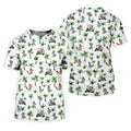 Funny Raccoon Tropical Golf Pattern Polo Shirt, Womens Golf Tops, Printed Golf Shirt