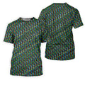 Autism Awareness Colorful Letters Seamless Pattern Golf Tops For Men, Polo Shirts For Men
