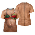 Funny Elf Bra Bells Christmas Golf Shirt, Mens Golf Polo, Golf Apparel For Men