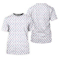 Blue And Pink Naughty Stick People White Golf Shirt, Ladies Golf Polos, Golf Gifts For Women