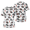 Golf Cart Girls Pattern Golf Polo Shirt, Ladies Golf Shirt, Women's Golf Apparel