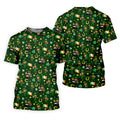 St Patrick's Day Leprechaun Golf Pose Irish Flags Shamrock Golf Shirt, Women's Golf Shirts, Ladies Golf Polos