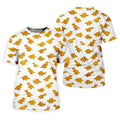 Cute Dinosaur Cookie Pattern Women's Golf Tops, Ladies Golf Shirts, Printed Golf Shirt