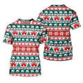 Christmas Reindeer Bells Snowflake Golf Polo Shirt, Women’s Golf Apparel, Ladies Golf Top