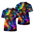 Colorful Disc Golf Basket Swirl Pattern Polo Shirt, Printed Golf Shirts, Hawaiian Golf Shirt, Mens Golf Apparel
