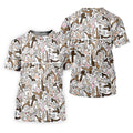 Funny Adult Doodle Novelty Pattern Polo Shirt, Mens Golf Polo, Golf Shirts For Men