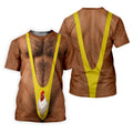 Funny Chicken Yellow Singlet Body Golf Shirt, Mens Golf Polo, Printed Golf Shirts