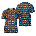 Funny Scissors Pattern Golf Polo Shirt, Golf Shirts For Women, Women's Golf Apparel