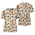 Funny Mushroom Legs Pattern Golf Polo Shirt, Printed Golf Shirts, Golf Polo Shirts For Men
