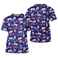 Nautical Cruise Pattern Golf Polo Shirt, Women's Golf Apparel, Printed Golf Shirt