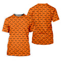 Spooky Bats Orange Halloween Golf Shirt, Polo Shirts For Men, Golf Gift For Men, Golfing Apparel