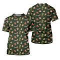 Funny Santa Summer Christmas Pattern Polo Shirt, Mens Golf Polo, Golf Shirts For Men