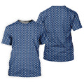 Blue Funny Middle Finger Golf Pattern Polo Shirt, Women's Golf Polo, Ladies Golf Top