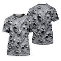 Screaming Face Halloween Golf Polo Shirt, Halloween Shirt For Men, Golf Shirts For Men