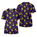 Funny Yellow Duck Sunglasses Golf Shirt, Men's Golf Shirt, Cute Golf Outfit, Polo Shirts For Men