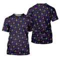 Funny Crocodile Mardi Gras Golf Shirts, Purple Golf Shirt, Golf Gift For Men, Golf Shirts For Men