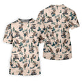 Funny Raccoon Desert Golf Pattern Polo Shirt, Mens Golf Polo, Printed Golf Shirts
