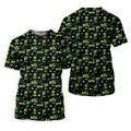Three Leaf Clover Golf And Beer St Patrick's Day Black Golf Shirt, Women's Golf Shirts, Ladies Golf Polos