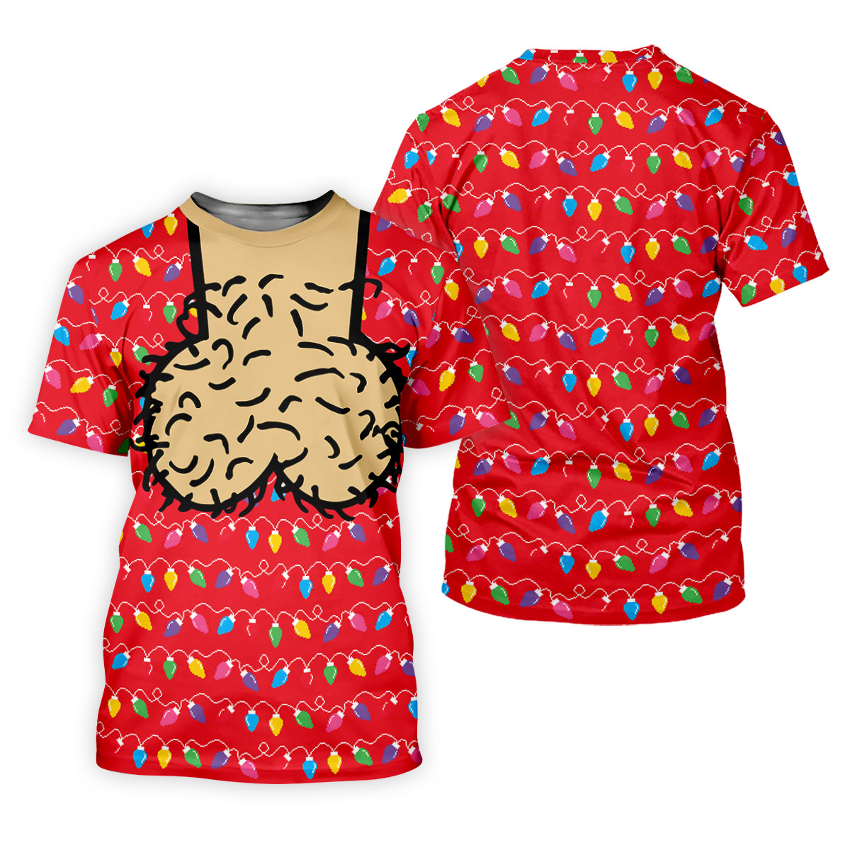 Cheeky Lights Christmas Golf Shirt, Mens Golf Shirts, Golf Apparel For Men