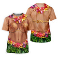 Tropical Theme Party Hawaiian Golf Shirt, Fun Women's Golf Shirts, Ladies Golf Polos