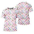 Champagne Bottles Seamless Pattern Watercolor Style Retro Golf Shirt, Polo Shirts For Men, Golf Shirts For Men