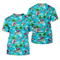 Funny Weightlifting Flamingo Tropical Hawaiian Golf Shirt, Mens Golf Polo, Printed Golf Shirts