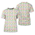 Bunny Hops Seamless Pattern Easter Golf Shirt, Women Golf Top, Fun Women's Golf Shirts, Ladies Golf Shirts