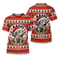 Funny Screaming Goat Christmas Golf Shirt, Golf Shirts For Men, Mens Golf Apparel