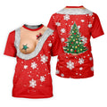 Funny Santa Costume Snowflake Christmas Golf Shirt, Women's Golf Tops, Printed Golf Shirt