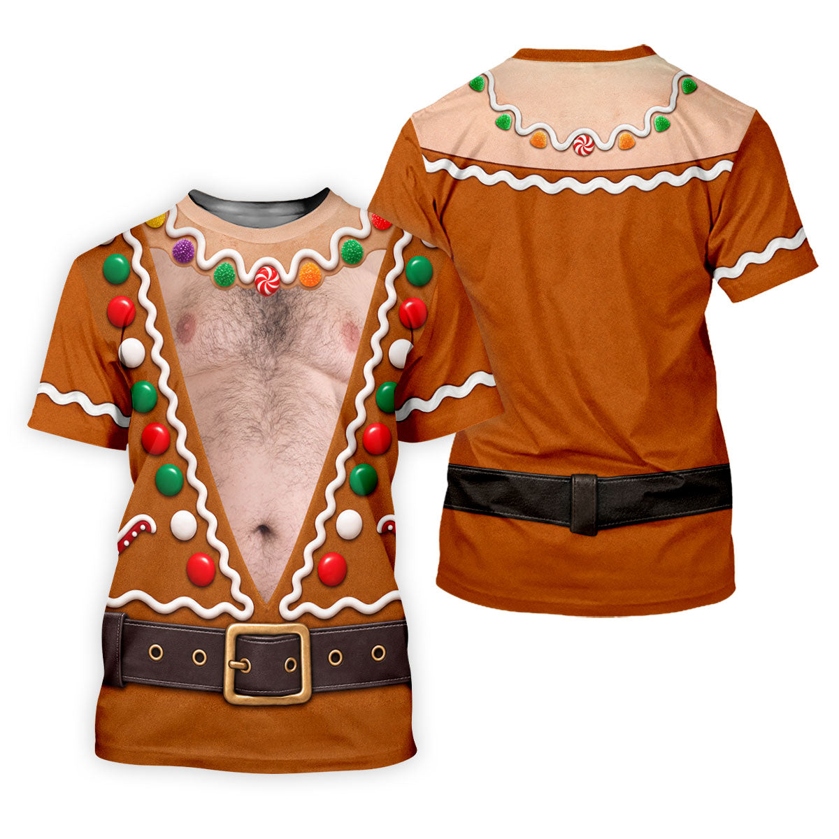 Funny Gingerbread Costume Christmas Golf Shirt, Ladies Golf Top, Women’s Golf Apparel