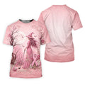 Breast Cancer Awareness Pink Witch Moon Mens Golf Polo, Polo Shirts For Men