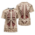 Knitted Skeleton Sequin Halloween Polo Shirt, Golf Shirts For Women, Womens Golf Tops
