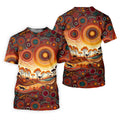 Australian Aboriginal Colourful Art Women's Golf Tops, Australia Kangaroo Ladies Golf Shirts