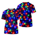 Christmas Lights Pattern Christmas Golf Shirt, Golf Shirts For Men, Mens Golf Apparel