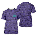 Foolish Mortals Haunted Pattern Golf Polo Shirt, Women's Halloween Shirt, Womens Golf Tops