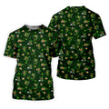 St Patrick's Day Golf Leprechaun Pose Shamrock Golf Shirt, Fun Golf Shirts For Men, Polo For Men