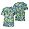 Funny Tropical Beer Bottle Pattern Golf Polo Shirt, Golf Tops For Women, Performance Golf Shirt