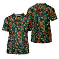 Bigfoot Tropical Tiki Resort Pattern Design Hawaiian Golf Polo, Golf Tops For Men, Golfing Apparel