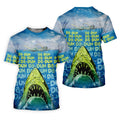 Funny Shark Da Dum Ocean Attack Golf Polo Shirt, Golf Shirts For Women, Women's Golf Apparel